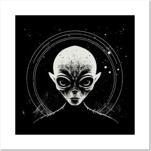 Vintage Japanese Alien UFO | Cool Japanese Sci-Fi Horror #2 Posters and Art